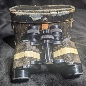 Atco Stereo Paris 8x26 Binocular Vintage 3671 France Military Leather Case Rough